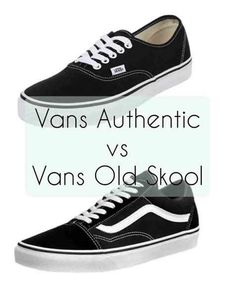 vans old skool vs authentic